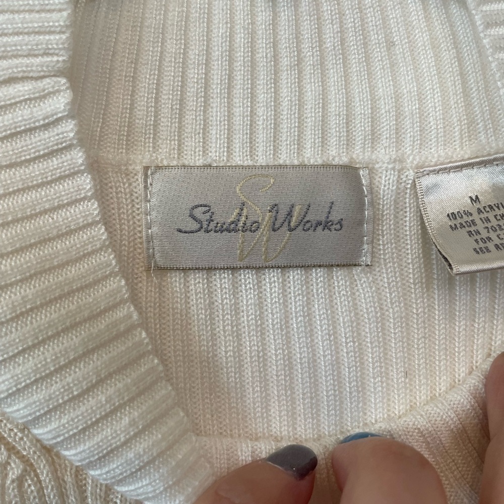 Studio Works/ Women's Mock Turtleneck sleeveless ribbed top​​​​​​​​​​​​​ - Picture 3 of 5